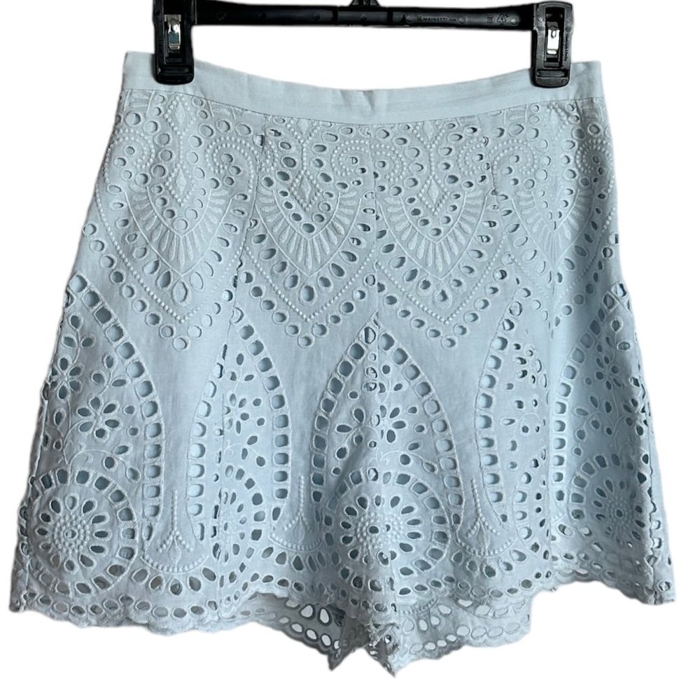 Zimmermann Shorts, Size 1/S, powder-blue cotton lining.